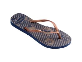 Havaianas Slim Nautical (33-42) - Marinho Rosa 2356