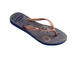Havaianas Slim Nautical (39/40) - Marinho Rosa 2356