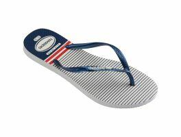 Havaianas Slim Nautical (33/34) - Branco Marinho Vermelho 0425