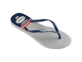 Havaianas Slim Nautical (33-40) - Branco Marinho Vermelho 0425
