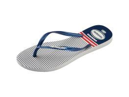 Havaianas Slim Nautical (35-40) - Branco Marinho Vermelho 0425