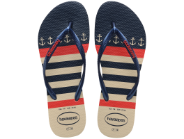 Havaianas Slim Nautical 8009 (33-40) - Bege Palha Marinho F0