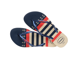 Havaianas Slim Nautical 8009 (33-40) - Bege Palha Marinho F0