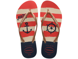 Havaianas Slim Nautical (39/40) - Bege Palha Rose Gold 8430