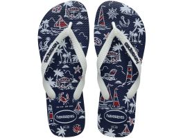 Havaianas Top Nautical (41/42) - Marinho Marinho Branco 0306 