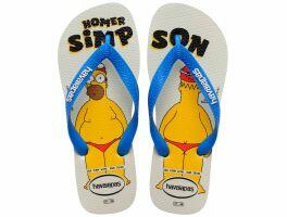 Havaianas Simpsons (43/44) - Branco Azul 0093 