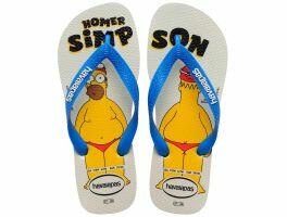 Havaianas Simpsons (37-44) - Branco Azul 0093