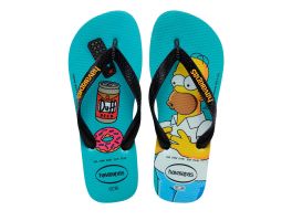 Havaianas Simpsons (37/38) - Azul Tradicional Preto 2968 
