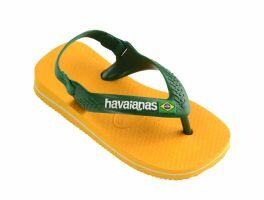 Havaianas Baby Brasil Logo (17-24) - Amarelo Pop Amazonia 2151