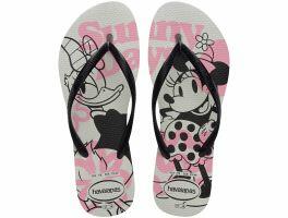 Havaianas Slim Disney (33/34) - Branco Preto 0128