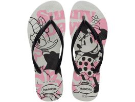 Havaianas Slim Disney (33-40) - Branco Preto 0128