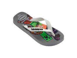 Havaianas Kids Minecraft (23/24) - Cinza Aço Branco 1077 