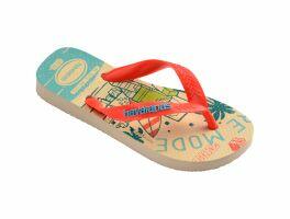 Havaianas Kids Minecraft (27/28) -  Bege Palha Laranja 9897