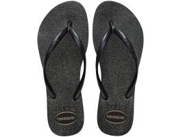 Havaianas Slim Gloss (33/34) - Preto Prata 3548