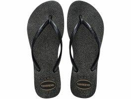 Havaianas Slim Gloss (41/42) - Preto Prata 3548