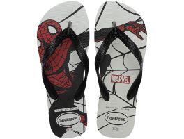 Havaianas Top Marvel Logomania (37-46) - Branco Preto 0128 