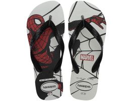 Havaianas Top Marvel Logomania (37-44) - Branco Preto 0128