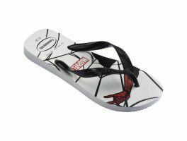 Havaianas Top Marvel Logomania (35/36) - Branco Preto 0128