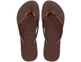 Havaianas Slim Glitter II (35/36) - Café 0727