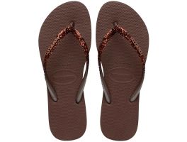 Havaianas Slim Glitter II (39/40) - Café 0727