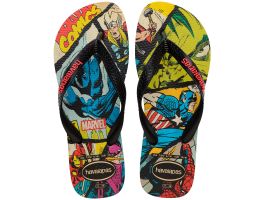 Havaianas Top Marvel Classics (37-44) - Preto Vermelho 2563 