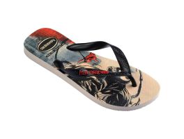  Havaianas Top Marvel Classics (41/42) - Bege Palha Preto 9446