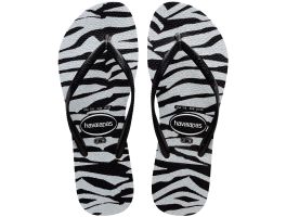 Havaianas Slim Animals Glitter Cx c/ 6 pares (23/24) - Preto 0090 