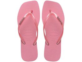 Havaianas Slim Square Logo Mettalic (39/40) - Rosa Chiffon 1105