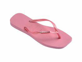 Havaianas Slim Square Logo Metallic (33-40) - Rosa Chiffon 1105