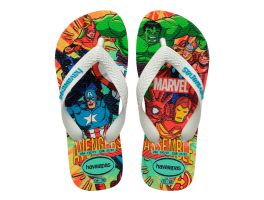 Havaianas Kids Top Marvel II (25/26) - Branco Azul 7854