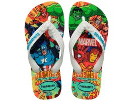 Havaianas Kids Top Marvel II (27-36) - Branco Azul I25 7854