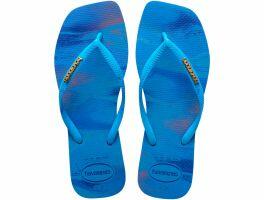Havaianas Slim Square Trendy (37/38) - Azul Estrela 3847 
