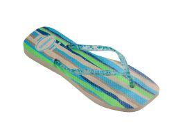 Havaianas Slim Square Folia (33/34) - Bege Palha 0121