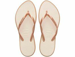 Havaianas Slim Point (41/42) - Rose Gold Bege Palha 6842