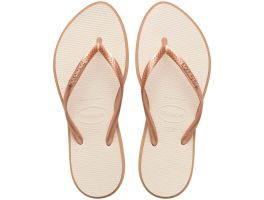 Havaianas Slim Point (33-40) - Rose Gold Bege Palha 6842