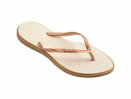 Havaianas Slim Point (41/42) - Rose Gold Bege Palha 6842