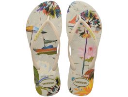 Havaianas Slim Summer Bliss (33-40) - Bege Palha 0121 