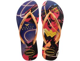 Havaianas Slim Wonder Woman (37/38) - Marinho Ouro 0777 