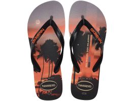 Havaianas Top Surfer I (37-44) - Cinza Aco Preto Laranja Sunset 7345 