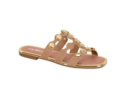 Rasteirinha Moleca 5435.549 (34-39) 12638 -  Nude Dourado 53284 