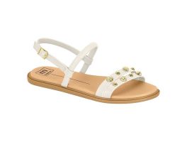 Sandália Moleca 5450.240 (34-39) - Branco Off 35312