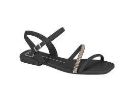 Sandália Moleca 5462.138 (34-39) 29257 - Preto Graf Hematite Cristal  99866 