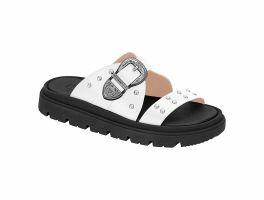 Tamanco Moleca 5504.103 (35-40) 9569 - Branco Preto 20062 