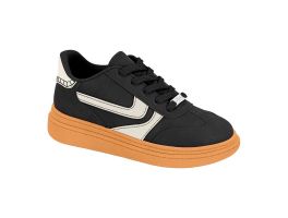 Tênis Moleca 5816.102 (34-39) Cx c/ pares - Preto Branco Off 35404 