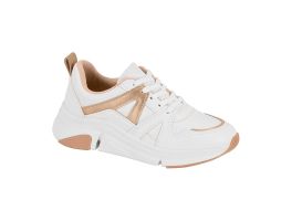 Tênis Modare 7401.102 (34-39) Cx c/ 8 pares 17165 Branco Dourado 