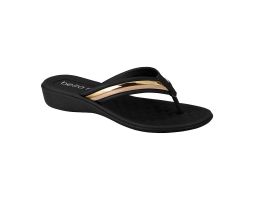 Tamanco Beira Rio 8224.804 (34-39) - 14194 Preto Bege Dourado 31175