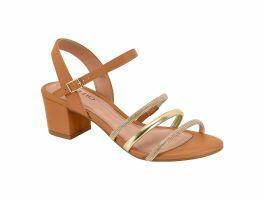 Sandália Beira Rio 8246.1198 (34-39) - Camel Bege Dourado 107897
