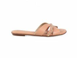 Tamanco Beira Rio 8367.874 (34-39) - Nude Dourado 105738 