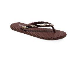 Chinelo Beira Rio 8557.109 (34-39) - Chocolate Creme Preto 106569