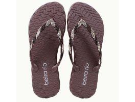 Chinelo Beira Rio 8557.109 (34-39) - Chocolate Creme Preto 106569